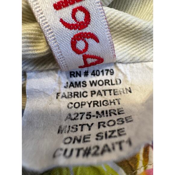 Vintage JAMS WORLD Misty Rose Floral Ruffle Shoulder Bag Dopamine Dressing - Picture 6 of 6